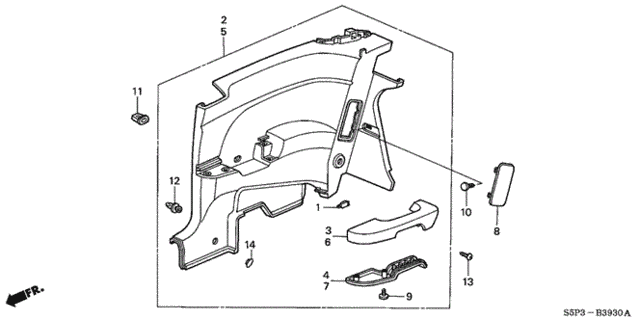 Side Lining for 2001 Honda Civic #0