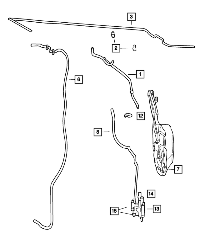 « 4717941AB – Wiper/Lock Cylinder and Keys : Lave-glace Avant Durite pour Mopar Image »