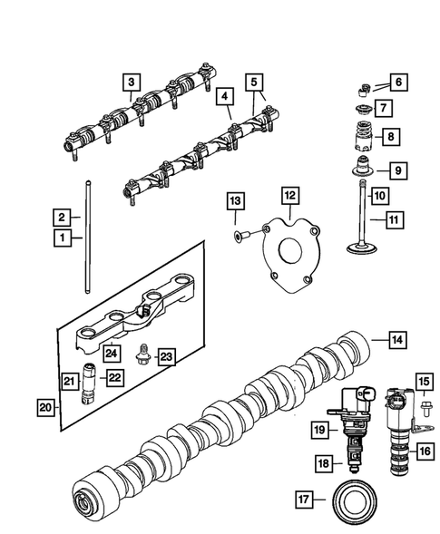 Camshaft and Valve for 2014 Ram 3500 #0