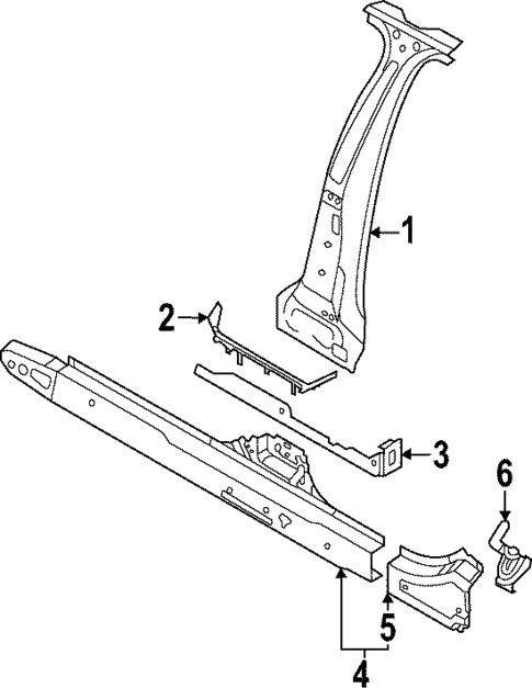 Center Pillar & Rocker for 2025 Audi RS3 #0