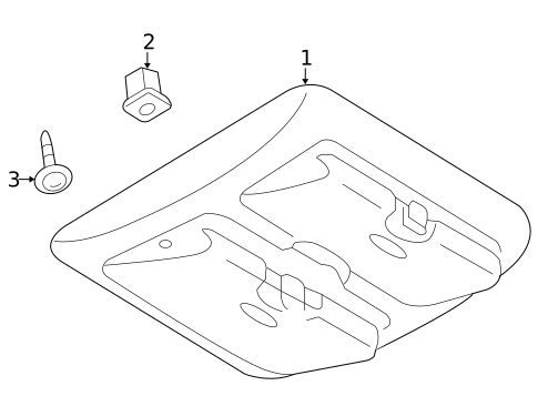 Overhead Console for 2010 Mazda Tribute #1