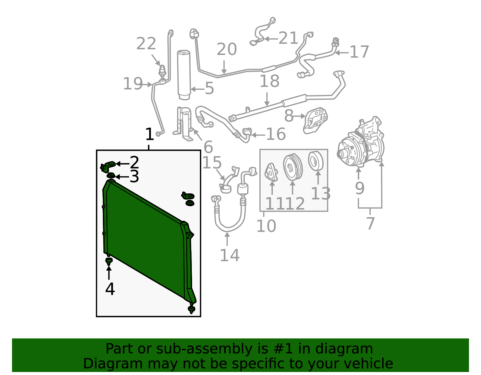 Aya様オーダーページ 88460-AZ013 - Condenser 1998-2003 Toyota Sienna | Longo Toyota Parts
