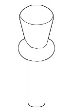 PAF038501 - Body: Recline Cover Rivet for Porsche: 911, Cayenne, Macan, Panamera Image