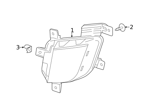 Daytime Running Lamp Components for 2014 Cadillac ELR #0