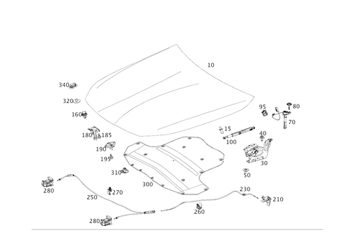 Engine Hood for 2024 Mercedes-Benz AMG GT 43 #0