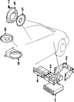 3932160G20 - : AM/FM Cassette Bracket for Suzuki Image