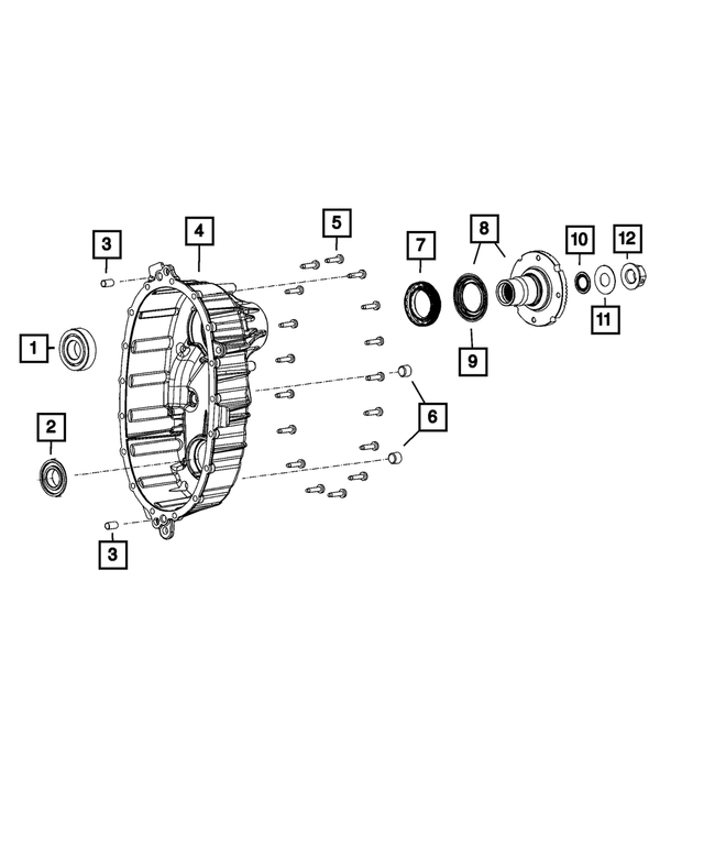 68089732AB - Transfer Case and Power Transfer Unit: Output Shaft Bearing for Mopar Image
