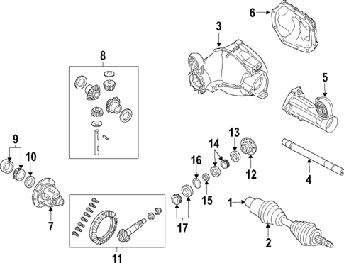Differential for 2007 Jeep Grand Cherokee #0