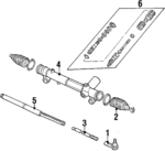 E2SZ3A130A - Steering: Tie Rod End for Ford: Mustang, Thunderbird | Mercury: Cougar Image