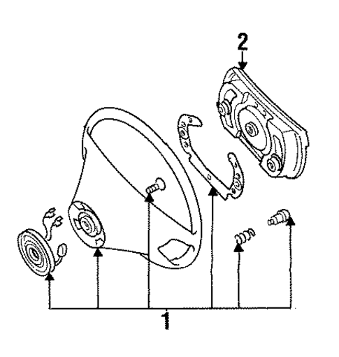 Steering Wheel & Trim for 1993 Mercedes-Benz 400 SEL #0