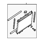 1770082Z70 - Cooling System: Radiator Assembly for Suzuki Image
