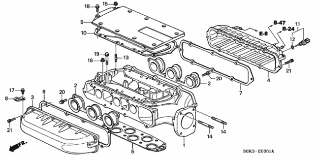 Intake Manifold ('00-'03) for 2000 Acura TL #0