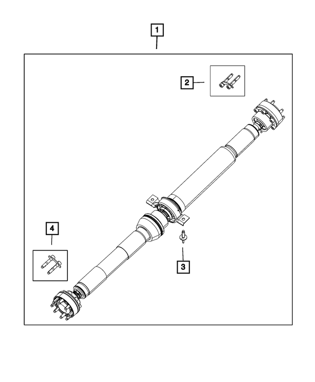 68193678AC - : Drive Shaft, Export for Mopar Image