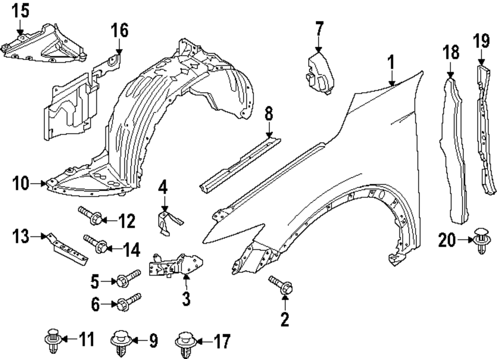 KB7W-52-111 - Fender 2017-2025 Mazda CX-5 | Mazda-Parts