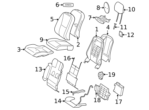 Front Seat Components for 2010 Mercedes-Benz S65 AMG #2