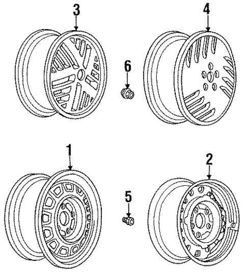 Wheels for 1991 Pontiac Grand Am #0