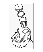 34326751589 - Body: Reservoir for BMW: 323Ci, 323i, 325i, 325xi, 328Ci, 328i, 330i, 330xi, Z3, Z4 Image