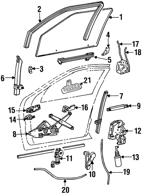 Lock & Hardware for 1992 Ford Taurus #0