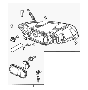 30744680 - : Headlamp Assembly for Volvo: S40, V50 Image