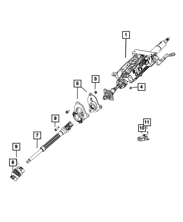68592741AB - Steering: Steering Column for Mopar Image