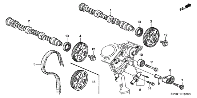 Camshaft - Timing Belt for 2003 Acura MDX #0