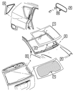 4278662 - Body Sheet Metal Except Doors: Spacer for Mopar Image