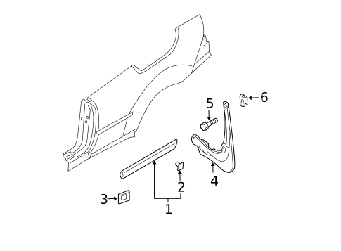 Interior Trim - Pillars for 2008 Saab 9-3 #4