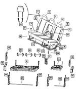 68066851AA - Interior Trim: Seat Back Foam for Dodge: Ram 2500, Ram 3500 | Ram: 2500, 3500 Image