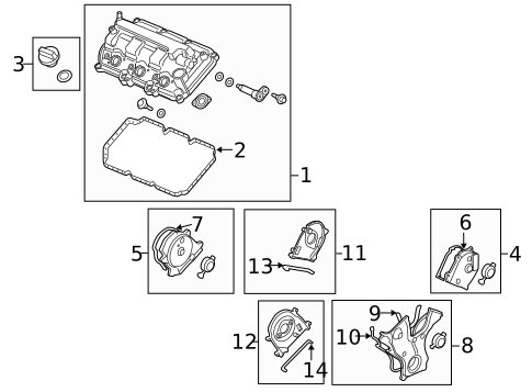 Valve & Timing Covers for 2023 Acura MDX #0
