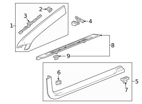Interior Trim - Pillars for 2016 Chevrolet Spark #1