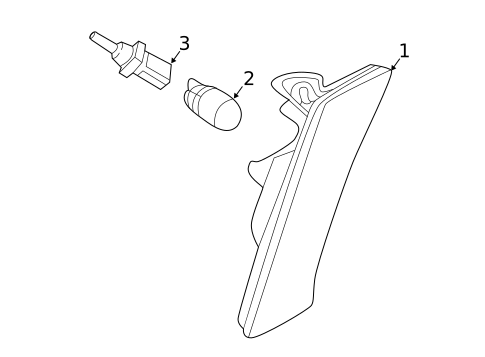 Side Marker Lamps for 2019 Volkswagen Tiguan #0