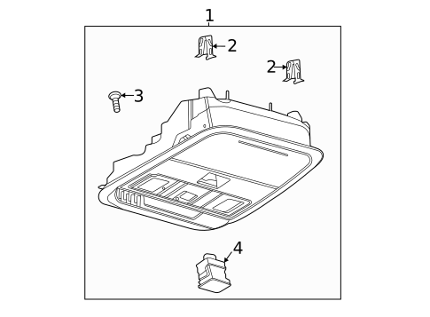 Overhead Console for 2021 Lincoln Aviator #0