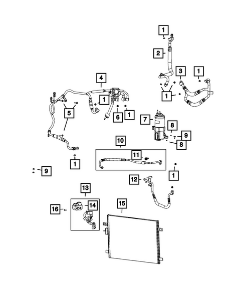 Air Conditioner and Heater Plumbing for 2025 Ram 1500 #1