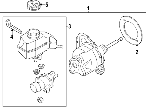 Master Cylinder - Components On Dash Panel for 2022 Volkswagen Golf R #0