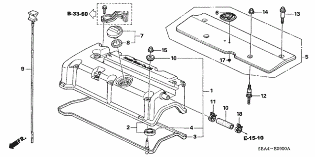 Cylinder Head Cover for 2006 Acura TSX #0
