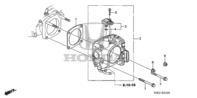 Throttle Body (-'06) for 2005 Honda Odyssey #0