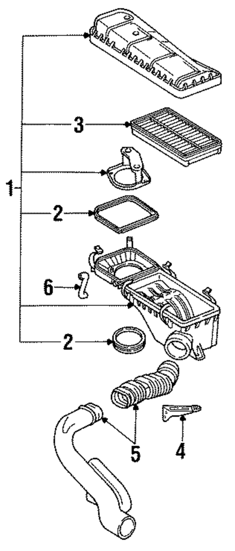 Air Inlet for 1995 Saturn SL #1