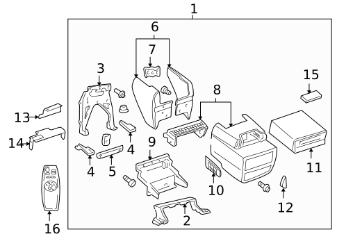 Center Console for 2001 Chevrolet Venture #0