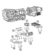 68595564AA - Transmission: Transmission Mount Isolator for Jeep: Grand Cherokee Image
