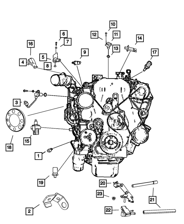 56041379AA - Electrical: Housing Clip for Mopar Image