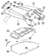 6510463AA - Body Sheet Metal Except Doors: Screw for Dodge: Durango | Jeep: Grand Cherokee, Grand Cherokee WK Image