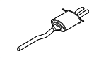 18307646678 - Exhaust: Rear Muffler for Mini Image
