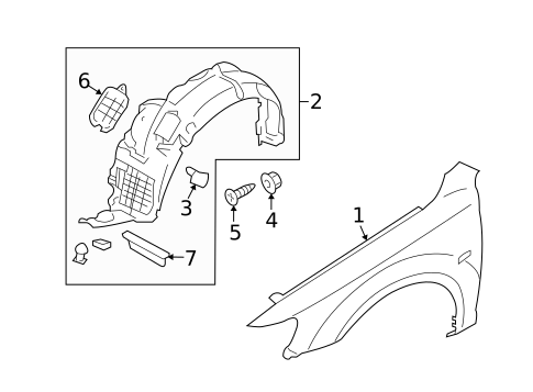 Fender & Components for 2008 Hyundai Azera #0