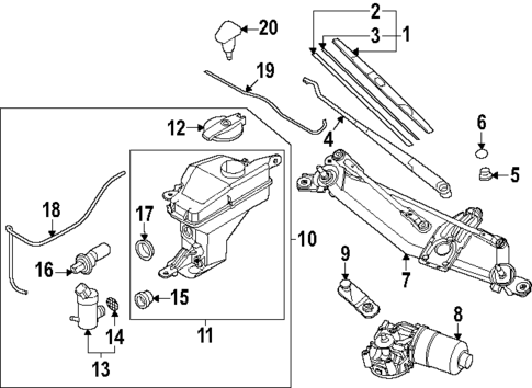 Wiper & Washer Components for 2025 Kia EV9 #0