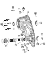 68210219AB - Transfer Case and Power Transfer Unit: Front Case Half for Mopar Image