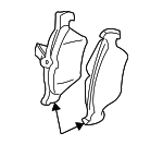 5062203 - : Disc Brake Pad Set Front for Saab: 9-5 Image