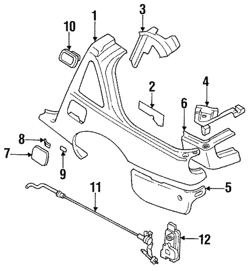 1993-1996 Nissan 300ZX Release Cable 78822-46P00 | Nissan of