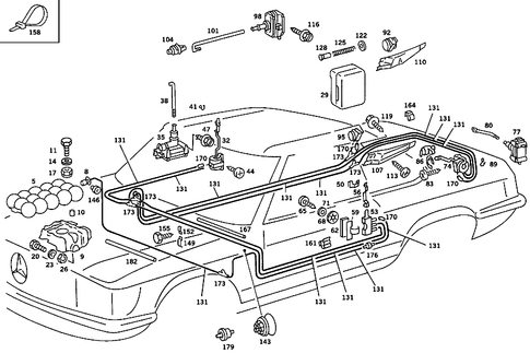 Central Locking System for 1984 Mercedes-Benz 380SL #0