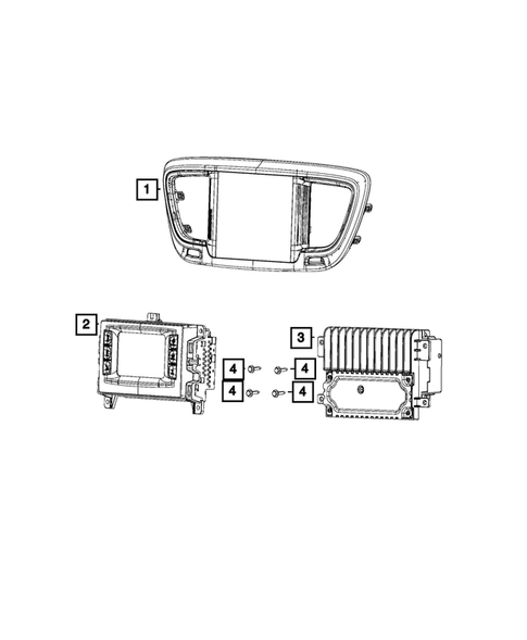 Radio, Antenna, Speakers, DVD and Video systems for 2017 Chrysler Pacifica #1