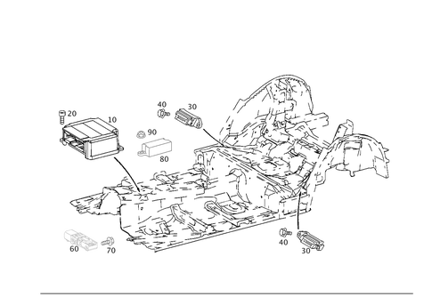 Belt Locking Retractor, Airbag and Sidebag for 2001 Mercedes-Benz C240 #0